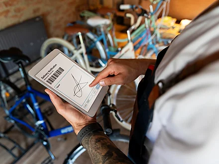 Le règlement se fait sur place, au comptoir